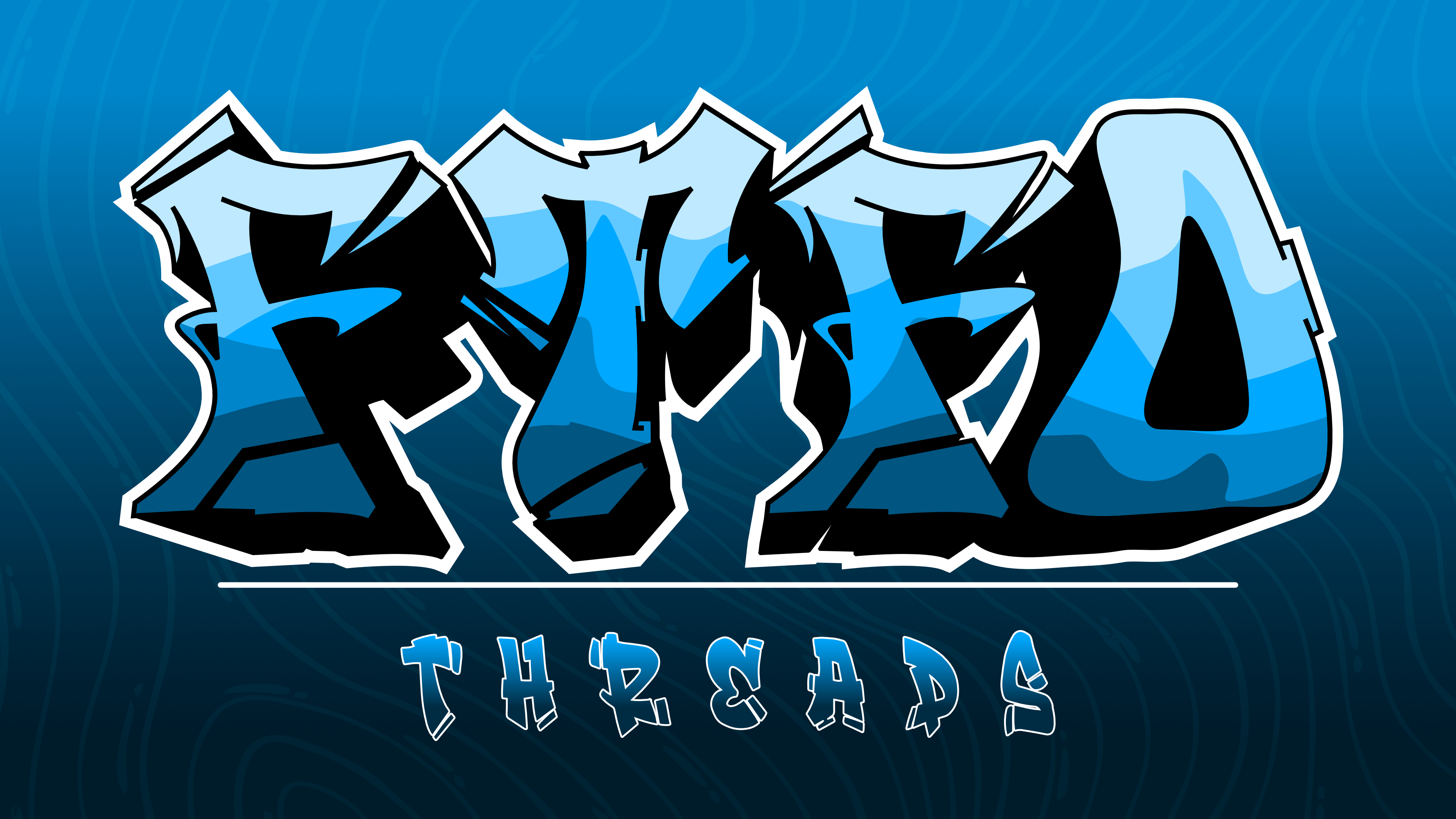 FTFO Threads graffiti logo